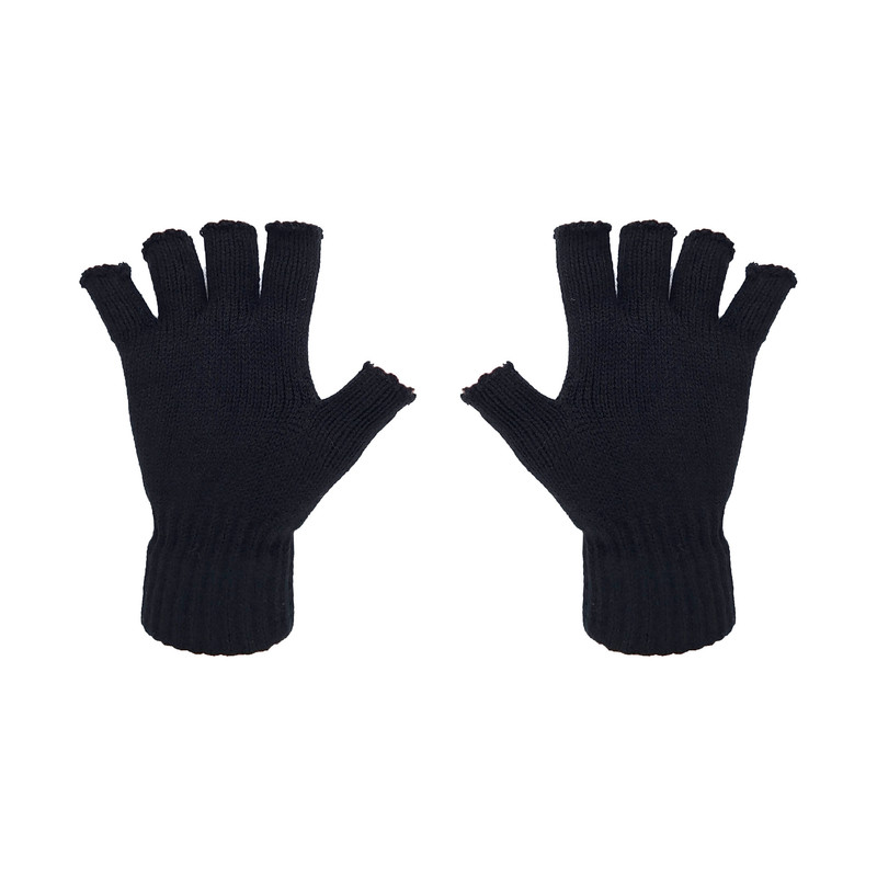 دستکش بافتنی پسرانه نیم انگشتی